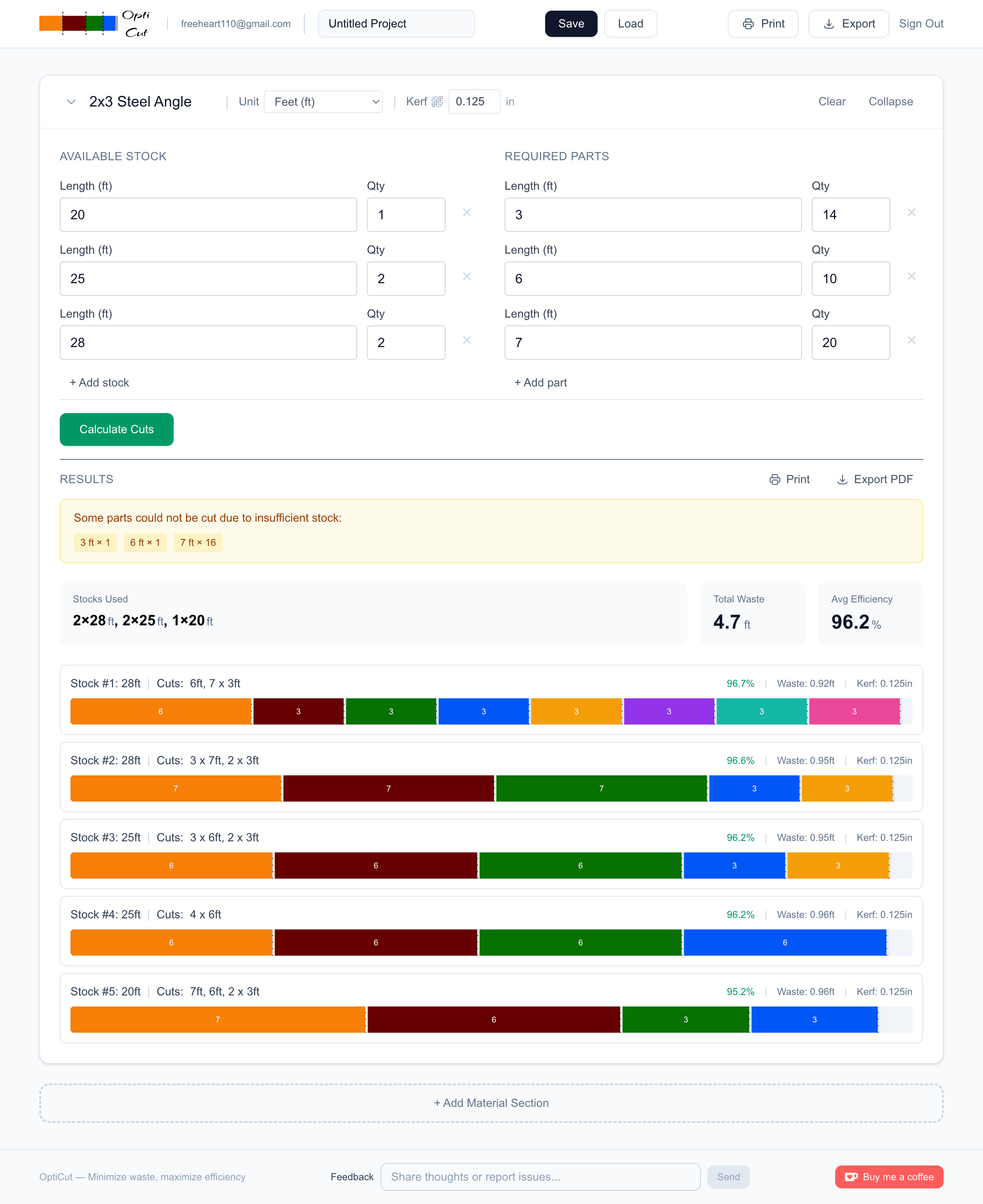 OptimizeCut Showcase